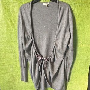 PH8 Women's Elegant Gray Open Cardigan